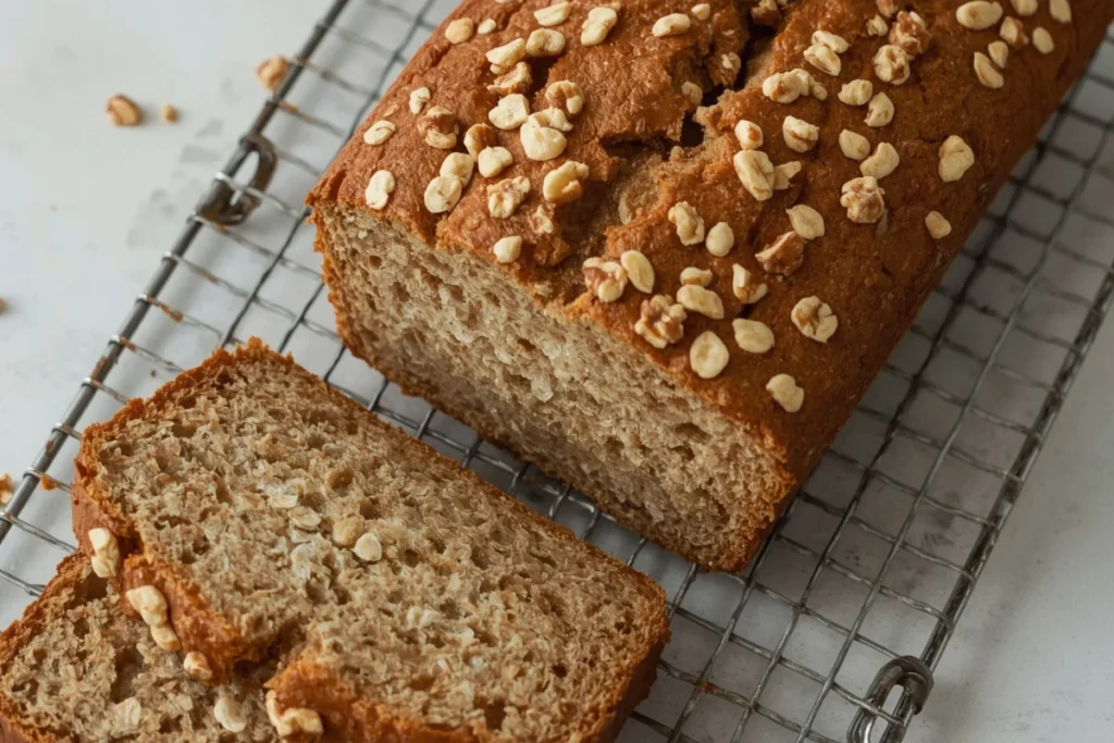 Slices of 4-Ingredient Banana Bread