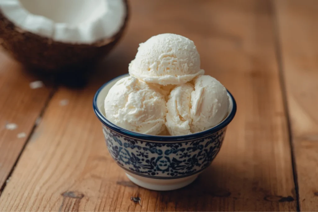 creamy coconut ice cream