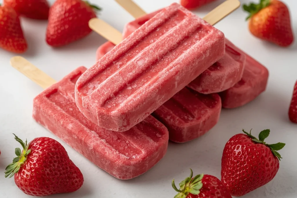 homemade strawberry ice cream